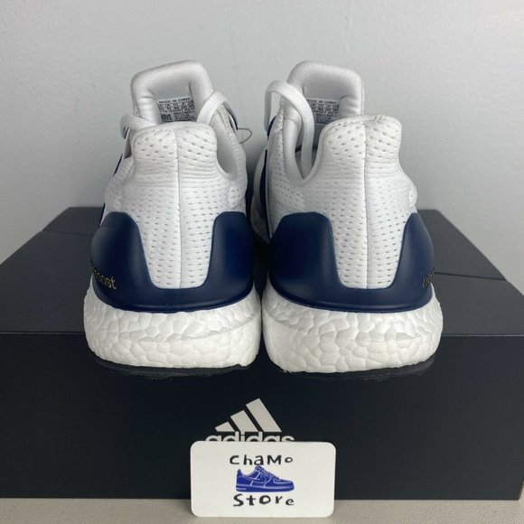 Adidas UltraBoost 2.0 DNA Mens Stefon Diggs PE White Navy Gold - Picture 4 of 12